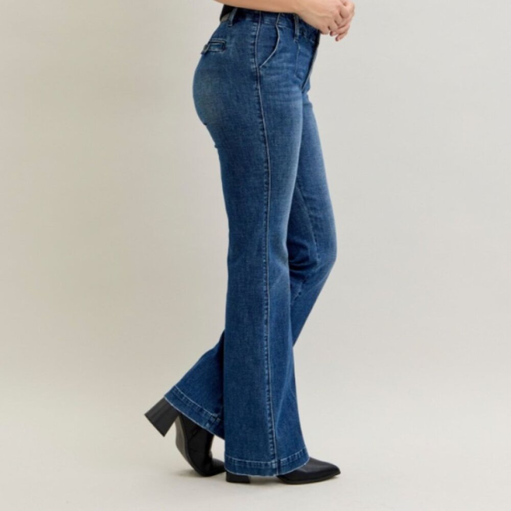 Judy Blue Mid-rise Tummy control bootcut Trouser - Picture 4 of 4